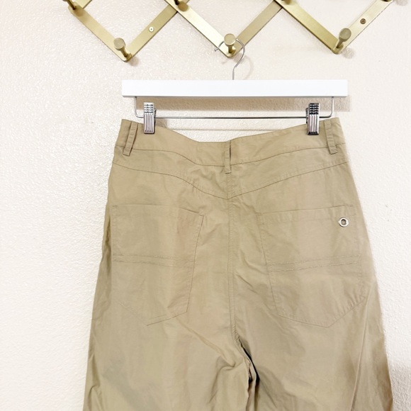 Saks Potts Lele Pleated Baggy Straight Leg Pants in Oat Brown size Medium - Picture 10 of 14